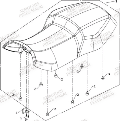 SELLE VERSION LUXE (EN OPTION) MASAI A800 I