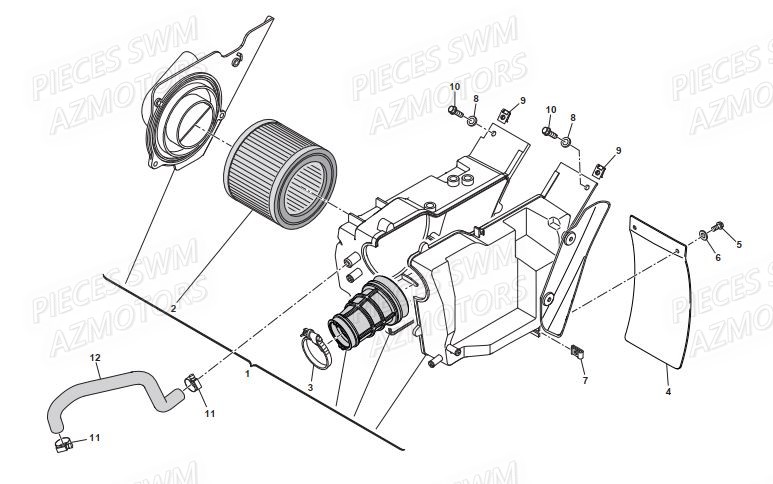 FILTRE A AIR SWM ACE OF SPADES 125