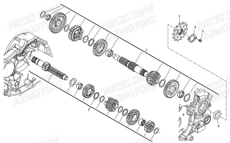 Transmission SWM Pieces SWM Origine ACE OF SPADES 500 (2019)
