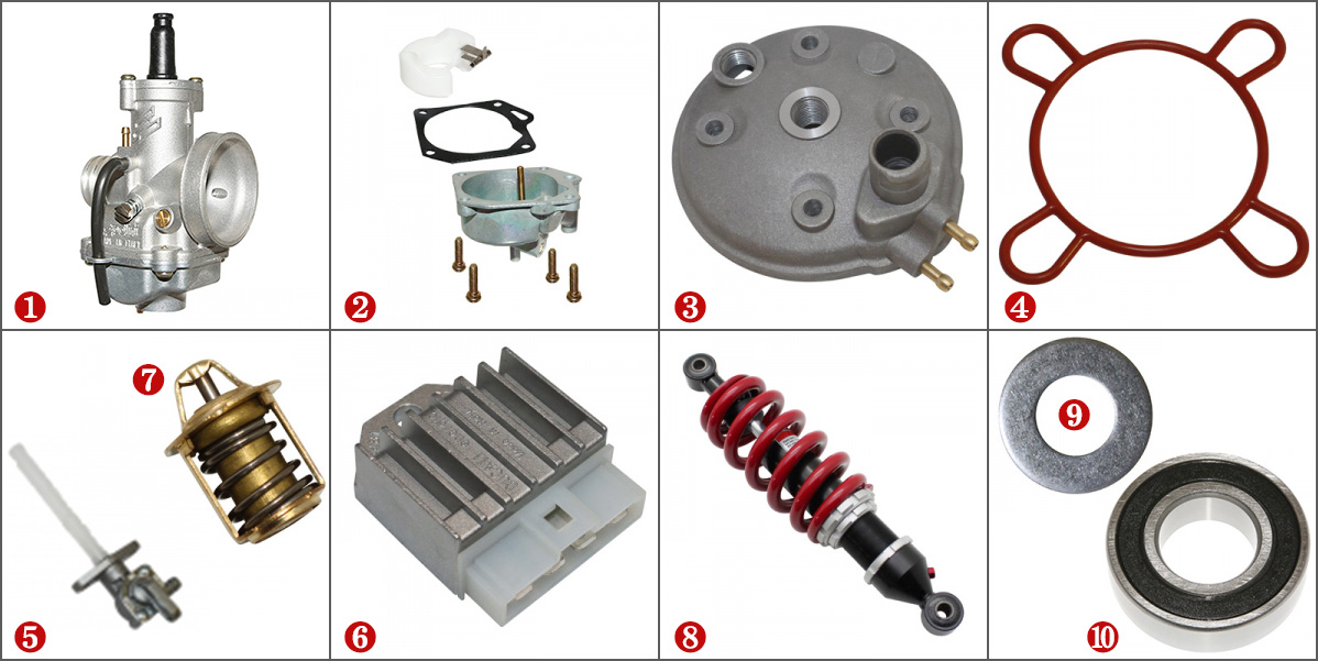 Carburateur Amortisseur BETA PIECES ACCESSOIRES ADAPTABLES BETA RR / SM 50 ADAPTABLE