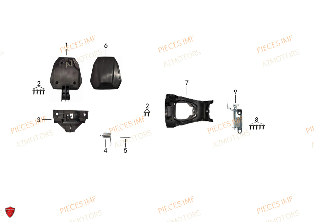 Carenage Reservoir AZMOTORS PIECES ADN 125 4T EURO 5+