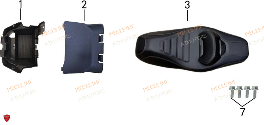 Coffre De Selle 1 AZMOTORS PIECES ADN 125 4T EURO 5+