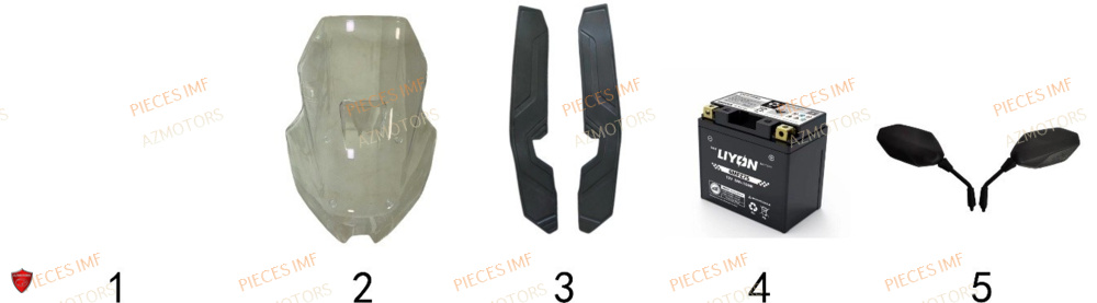 Pieces Et Accessoires 1 AZMOTORS PIECES ADN 125 4T EURO 5+