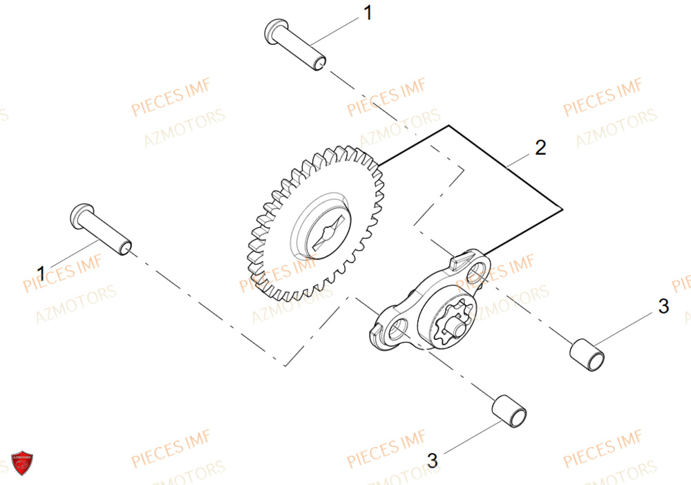 Pompe A Huile AZMOTORS PIECES ADN 125 4T EURO 5+