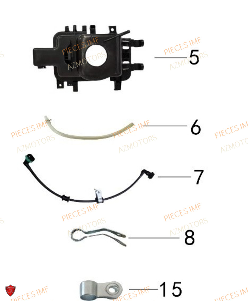 Reservoir Essence 2 AZMOTORS PIECES ADN 125 4T EURO 5+