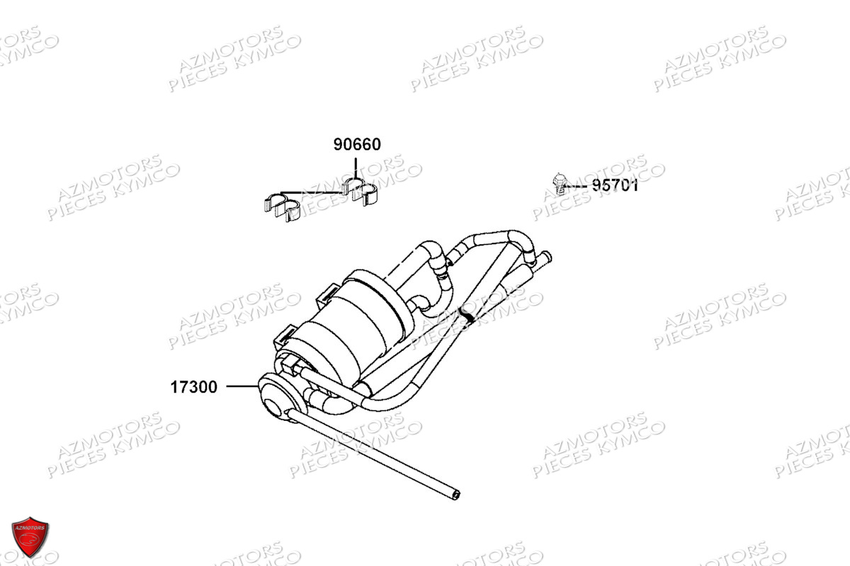Reniflard KYMCO Pièces AGILITY 50 12 4T EURO 5 (KN10EM/KN10EN)