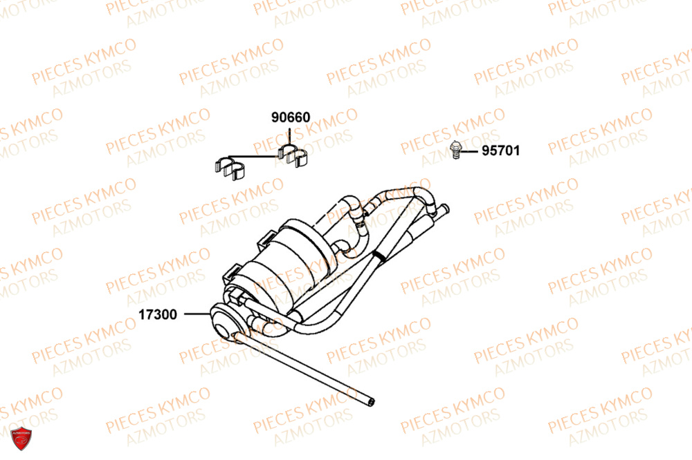 Reniflard KYMCO Pièces AGILITY 50 12P 4T EURO 5+ (KN10ER)
