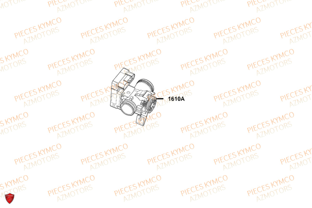 Corps Papillon KYMCO Pièces AGILITY S 125I CBS E5+ (TH25CE)