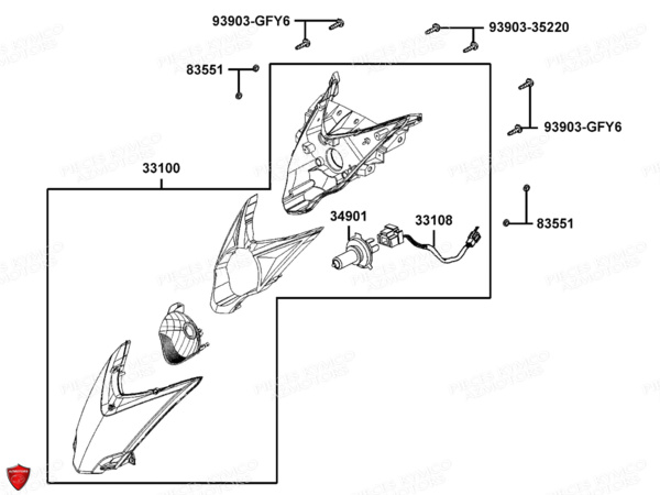 PHARES pour AGILITY 125I 16 E4