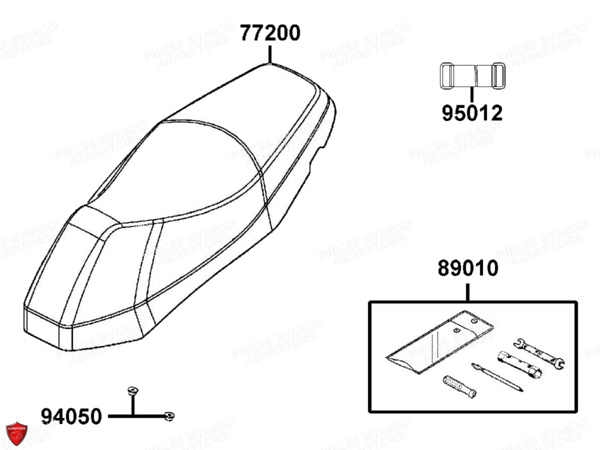 SELLE pour AGILITY 125I 16 E4