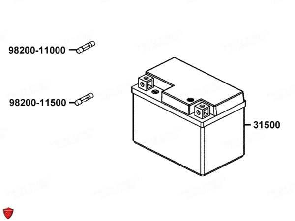 BATTERIE YTX7A-BS YUASA (ORIGINE) KYMCO pour BATTERIE de AGILITY 125I CITY 16 E4