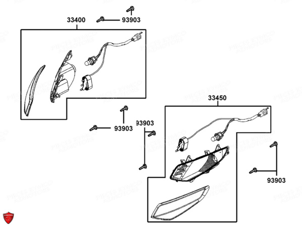 CLIGNOTANTS pour AGILITY 125I CITY 16 E4