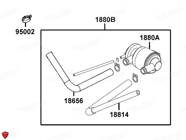 Reniflard KYMCO Pièces AGILITY 125 16+ 4T EURO3 (KL25DA)
