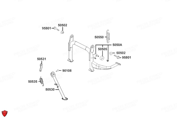 AXE DE BEQUILLE LATERALE KYMCO
KYMCO
Utiliser les pièces d origine constructeur Kymco garantit le fonctionnement optimal de votre Kymco Maxxer, CV3, Agility, AK550, X-Town ou DTX,consultez nos éclatés, microfiches et schémas de pièces pour trouver votre référence