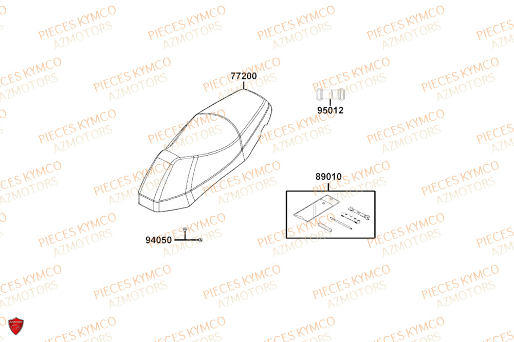 SELLE pour AGILITY 125 16 EURO5