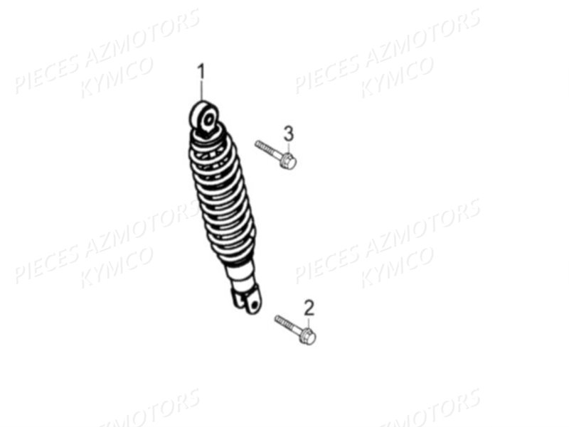 Amortisseur Arriere KYMCO Pièces AGILITY 125 4T EUROII (KN25SA/KN25SB)