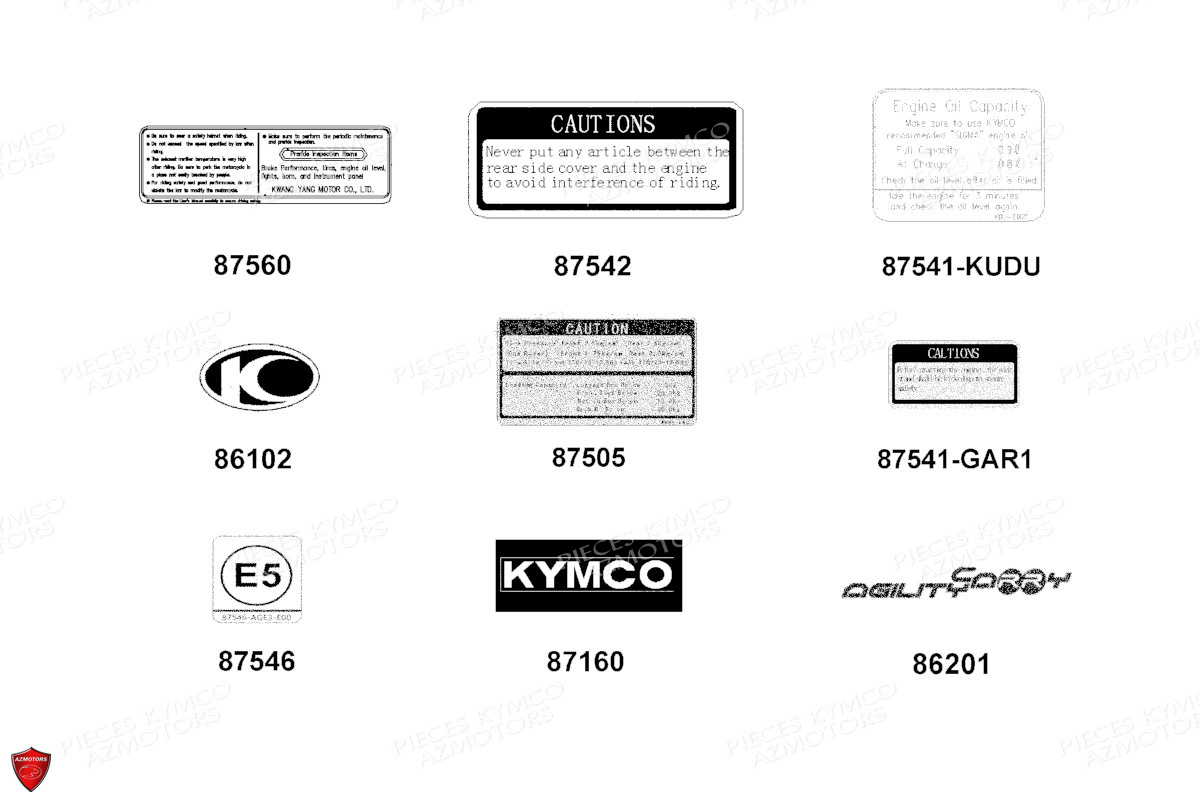 DECORS KYMCO AGILITY 125 CARRY EURO 5