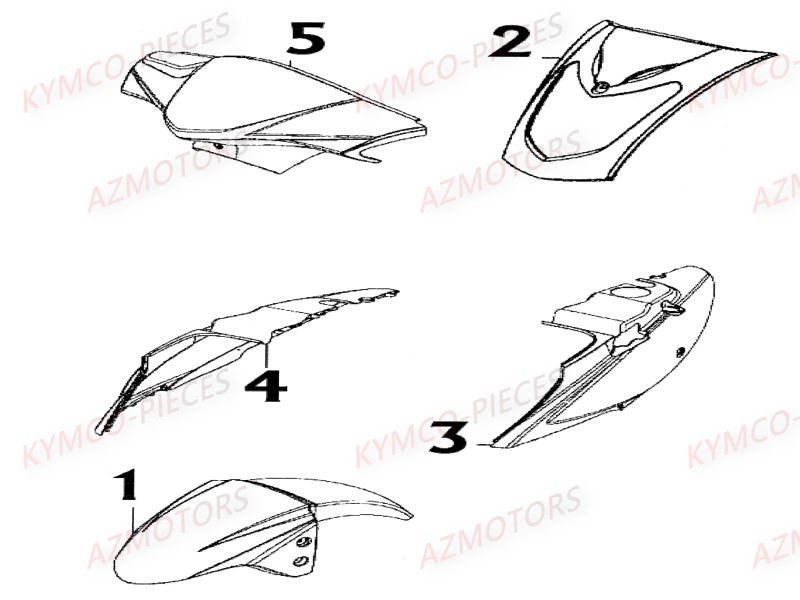 Carenages Duo Color AZMOTORS 