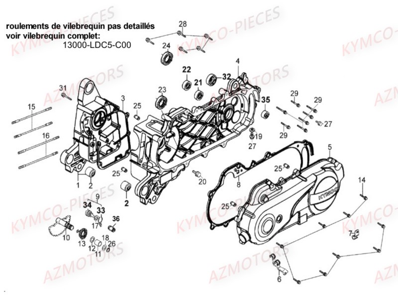Carter Moteur AZMOTORS 