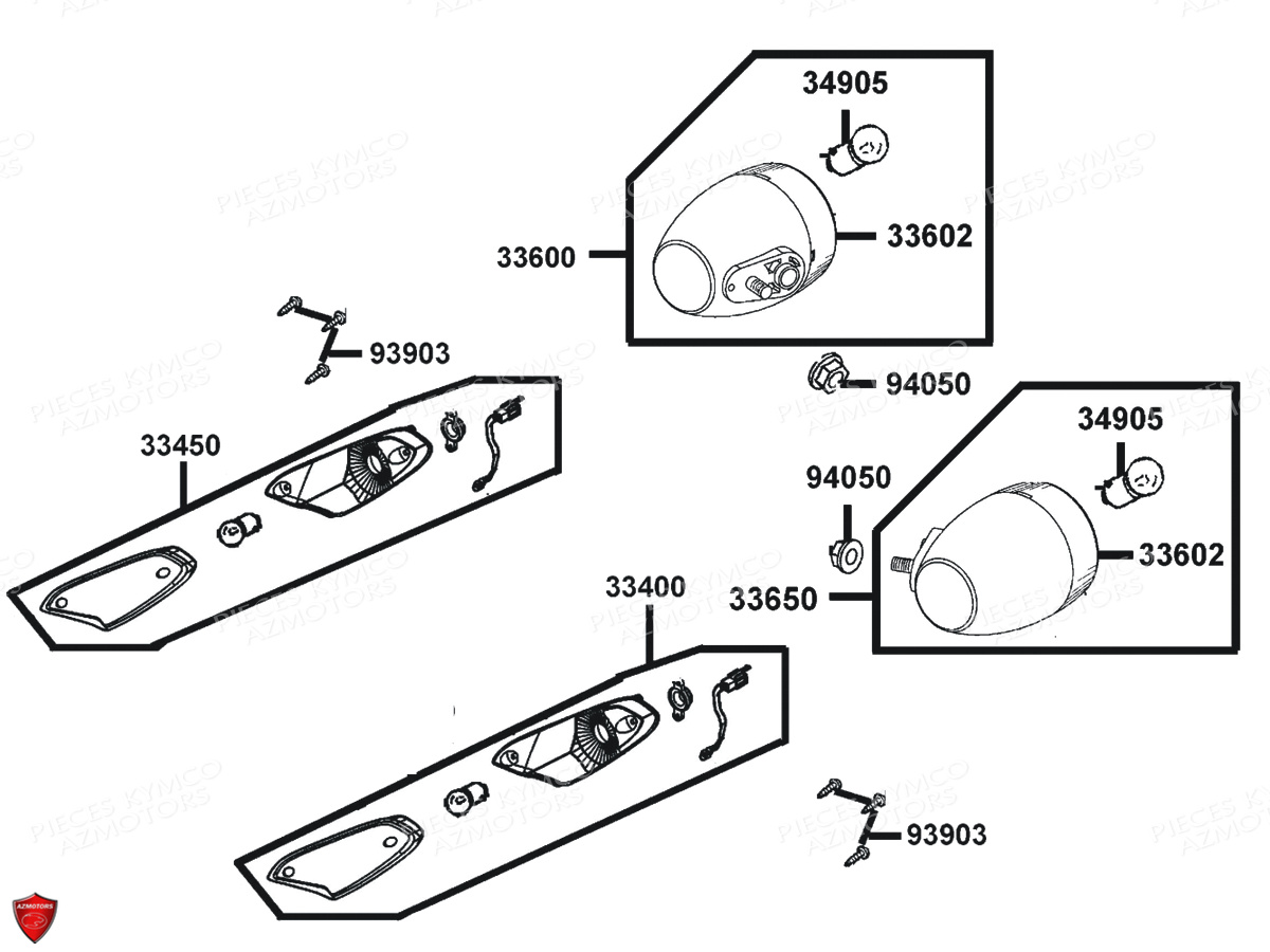 CLIGNOTANTS VERSION MMC pour AGILITY 50 12 E2