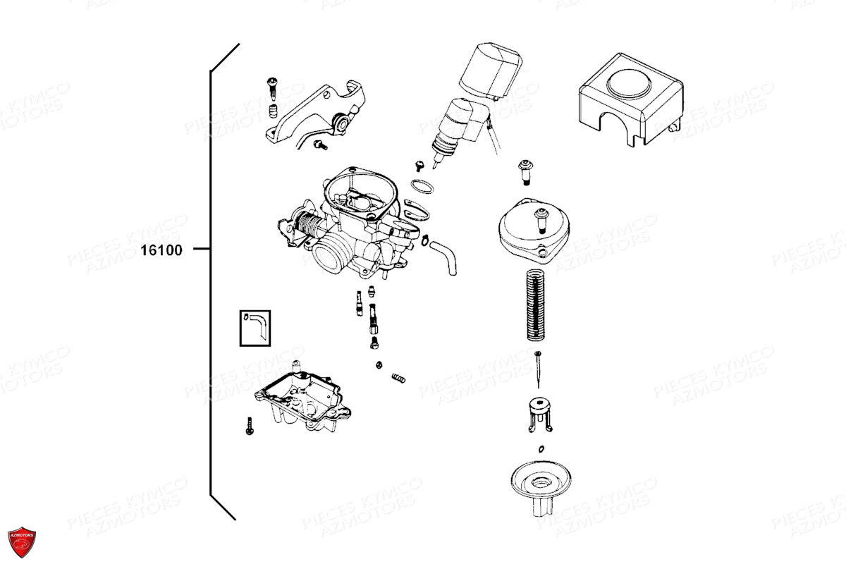 Carburation KYMCO Pièces AGILITY 50 12 4T EURO5 (KN10EE)