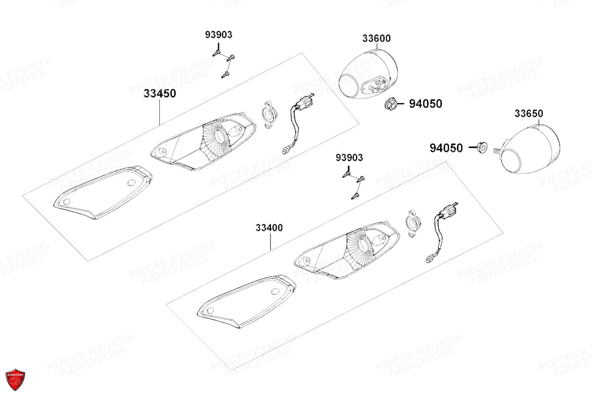 CLIGNOTANTS pour AGILITY 50 4T E5