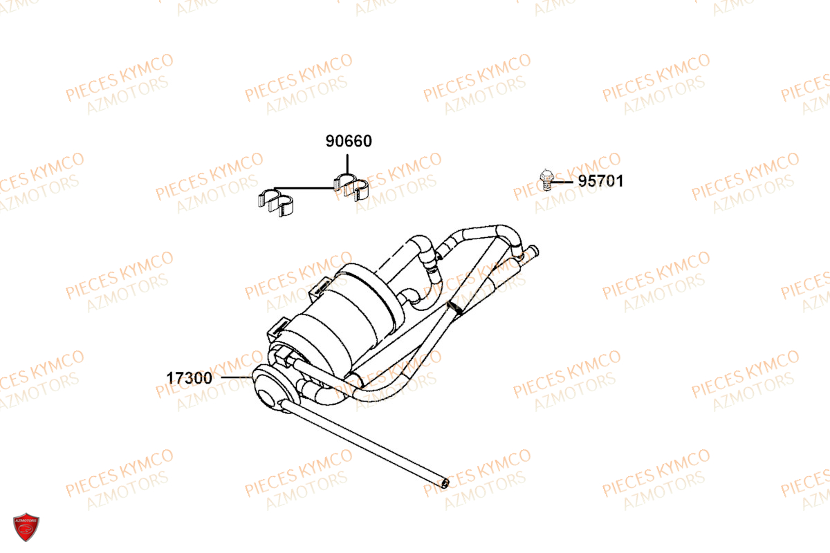 Reniflard KYMCO Pièces AGILITY 50 12 4T EURO5 (KN10EJ/KN10EG)