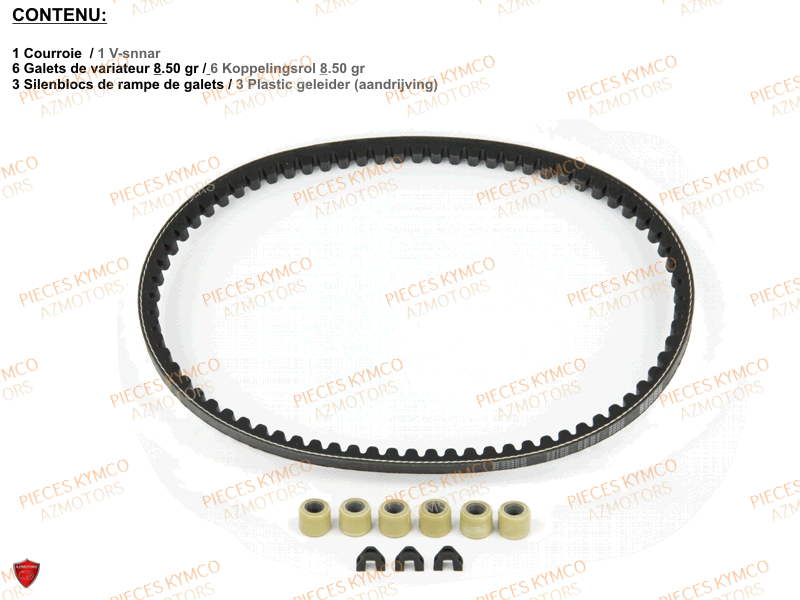 Set Transmission KYMCO Pieces AGILITY CITY 50 16+ 2T EURO 2 (KL10DA)