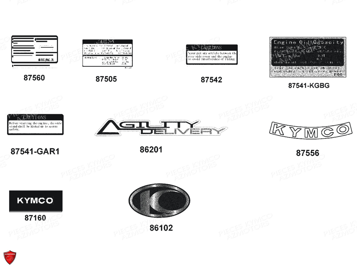 DECORS pour AGILITY 50 DELIVERY E4