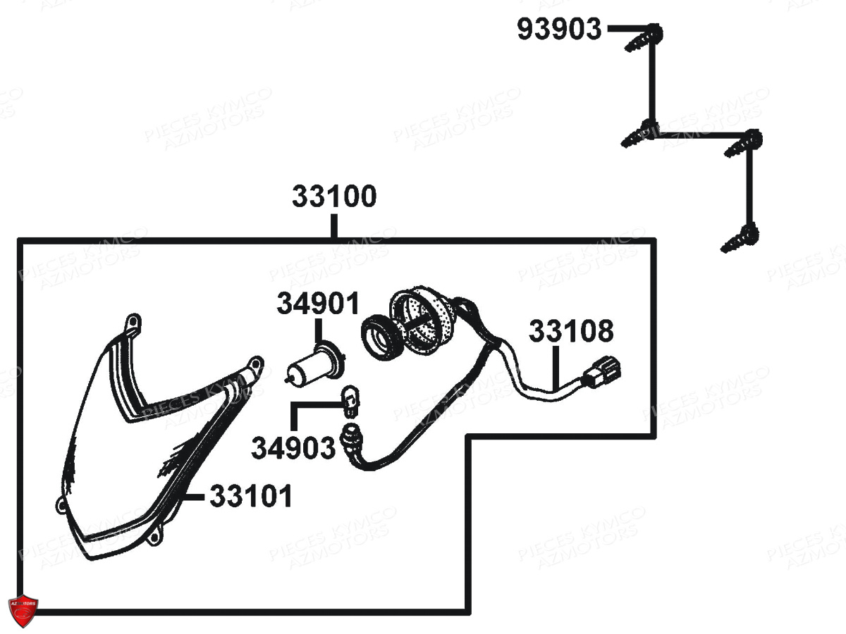 PHARES pour AGILITY 50 DELIVERY E4