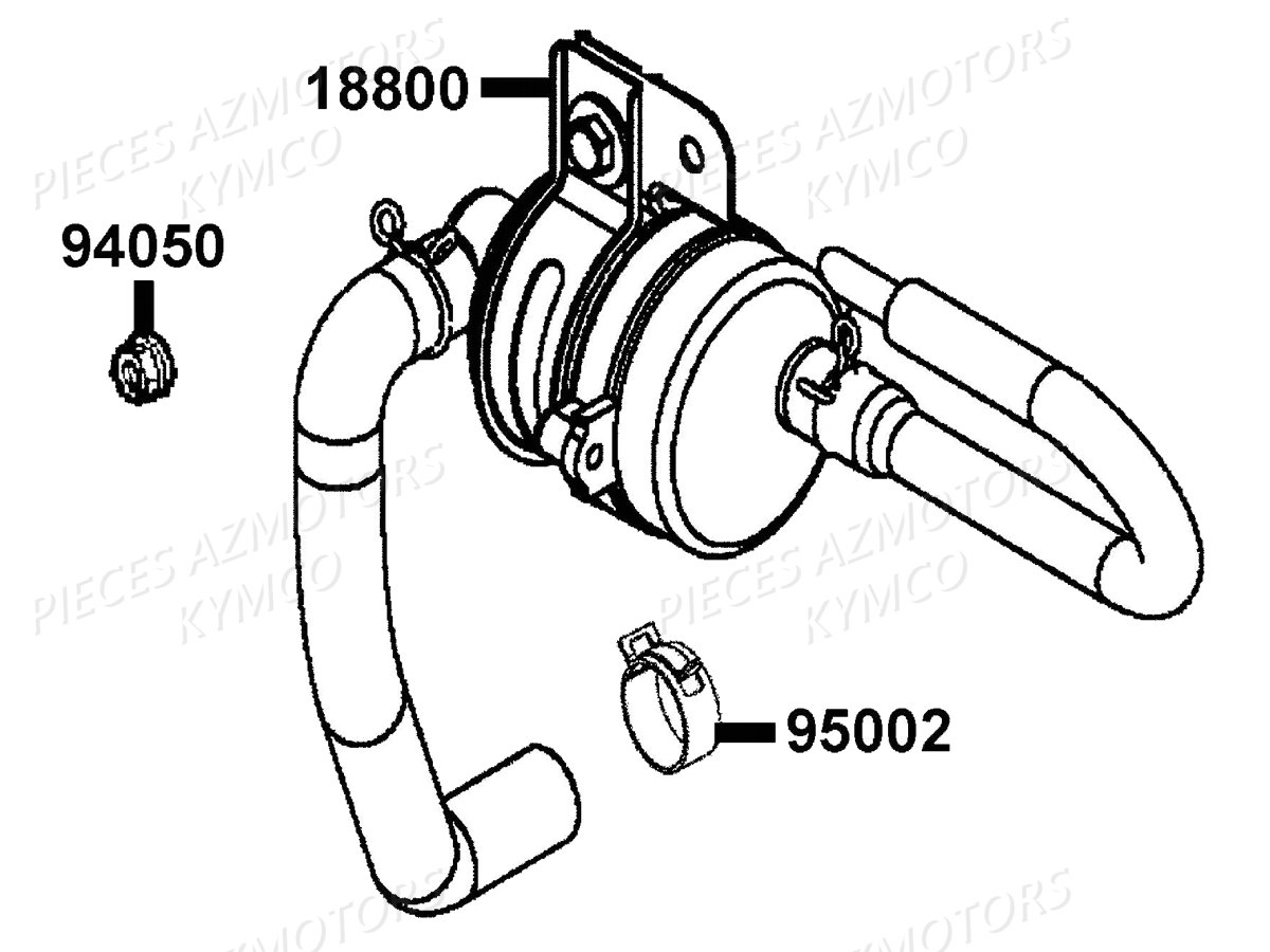 Reniflard KYMCO Pieces AGILITY 50 FR 2T EURO2 (KE10CA/KE10CH)