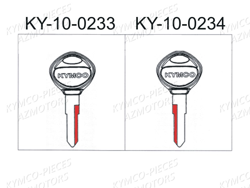 Master De Cle KYMCO Pieces AGILITY 50 - LA POSTE -