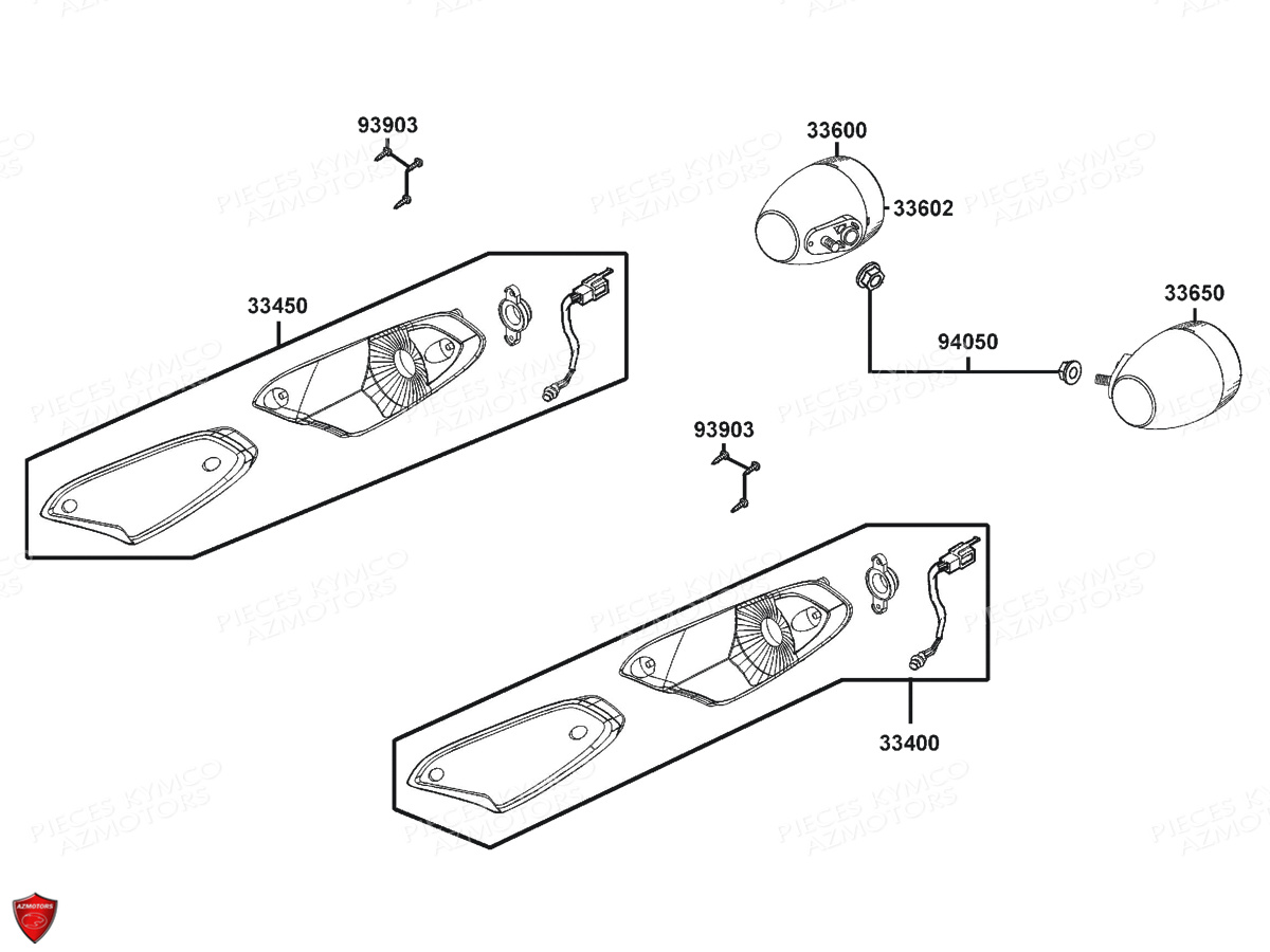 CLIGNOTANTS pour AGILITY 50 MMC 10P E2