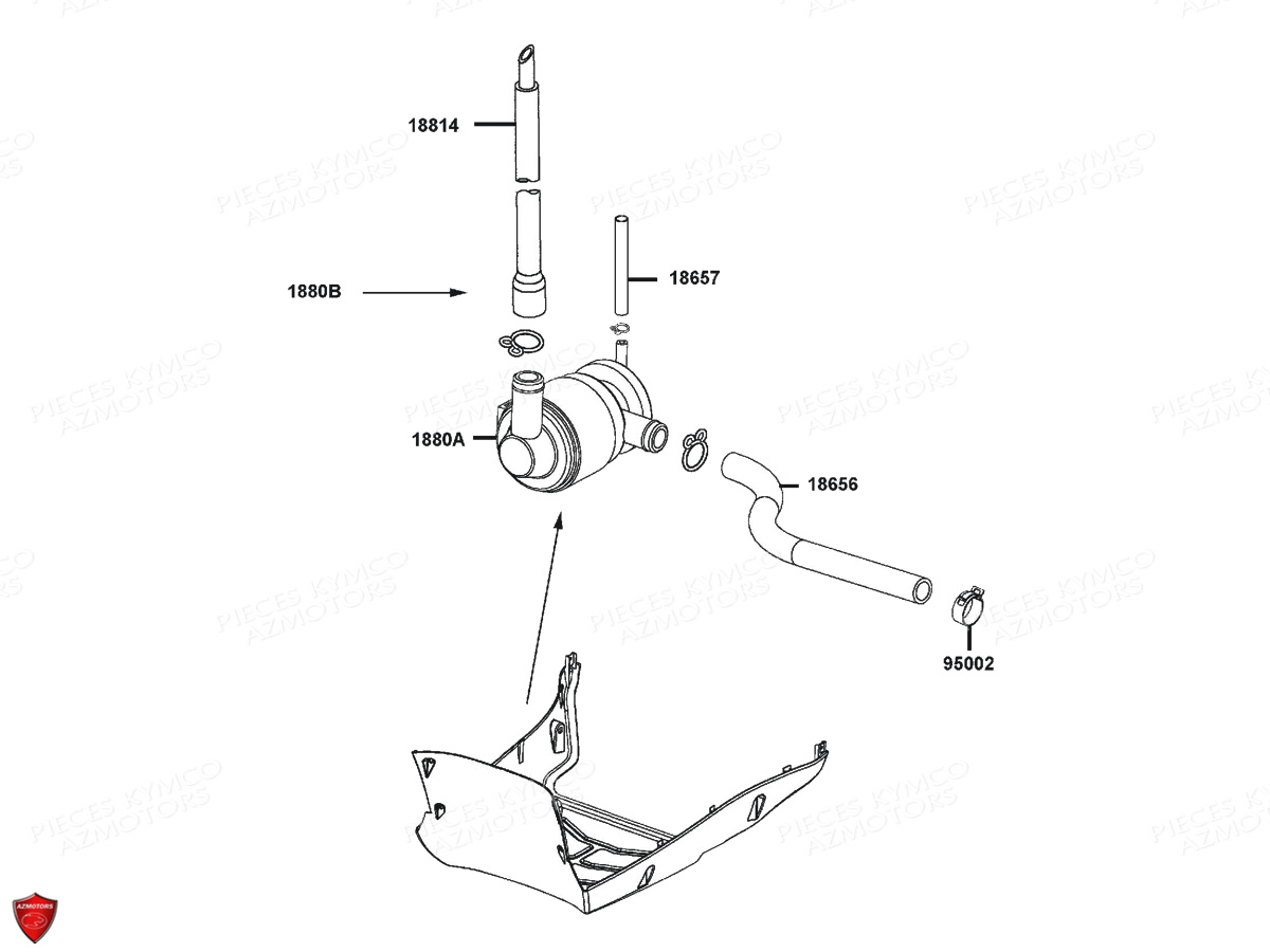 RENIFLARD KYMCO AGILITY 50 MMC 10P E2