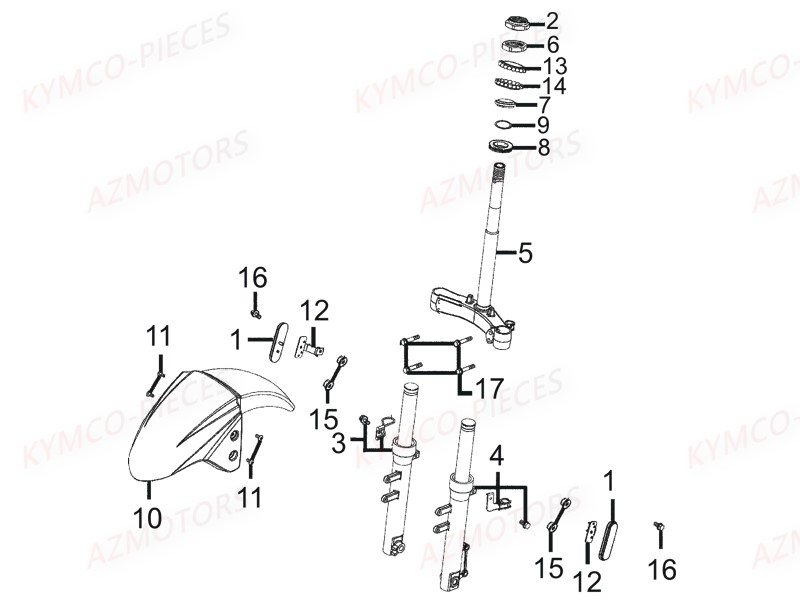 FOURCHE AZMOTORS AGILITY 50 MMC 12P