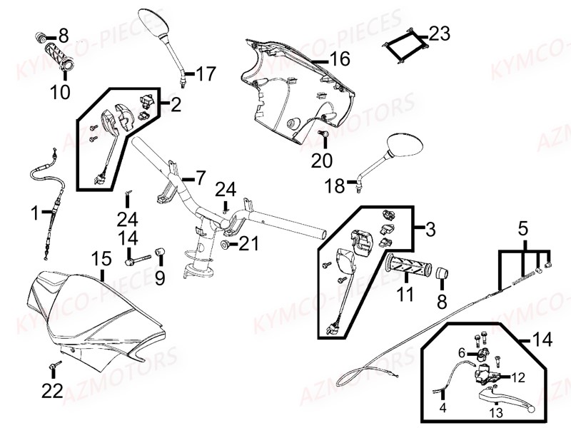 GUIDON AZMOTORS AGILITY 50 MMC 12P
