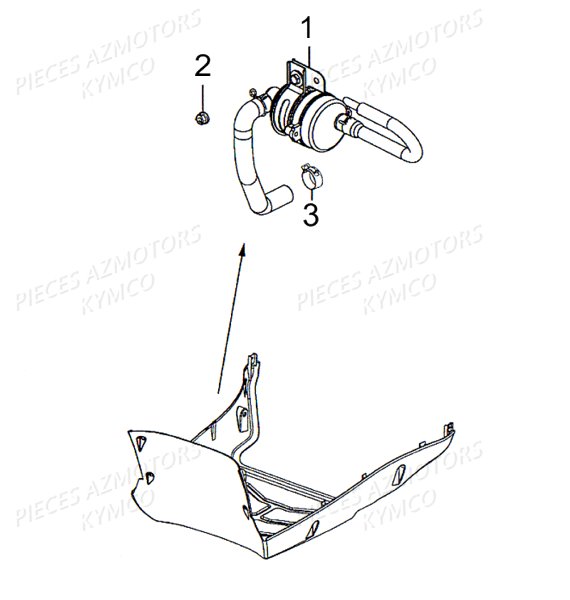 Reniflard KYMCO Pièces AGILITY 50 RS NAKED 2T EURO2 (KE10BB)