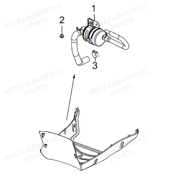 RENIFLARD pour AGILITY 50 NAKED 2T