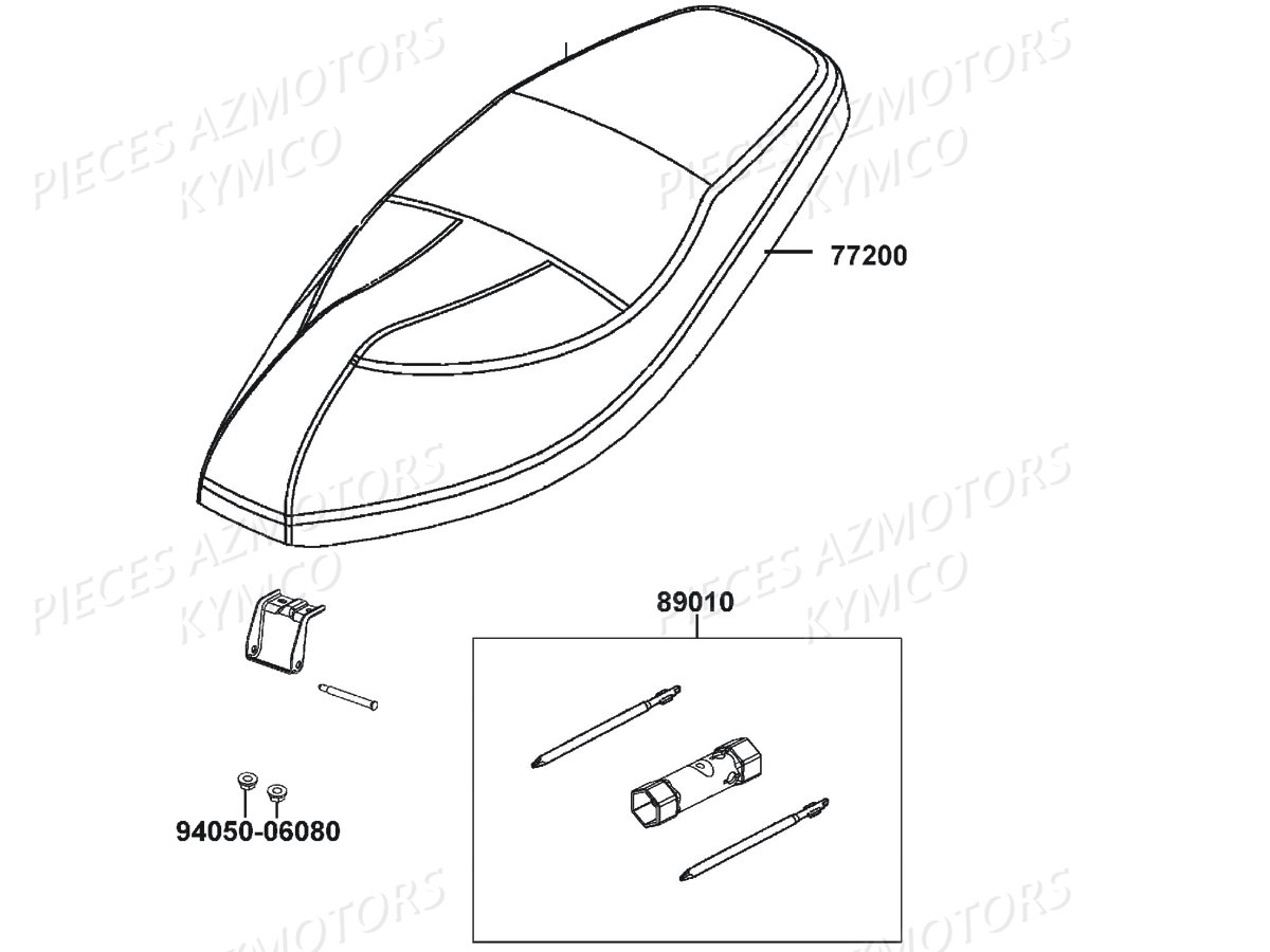 SELLE KYMCO AGILITY 50 NAKED E4