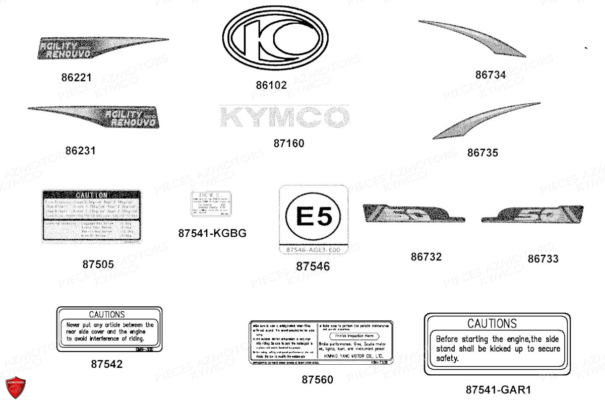 Decors KYMCO 