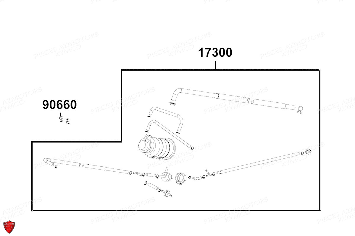 RENIFLARD KYMCO AGILITY 50 NAKED RENOUVO E5