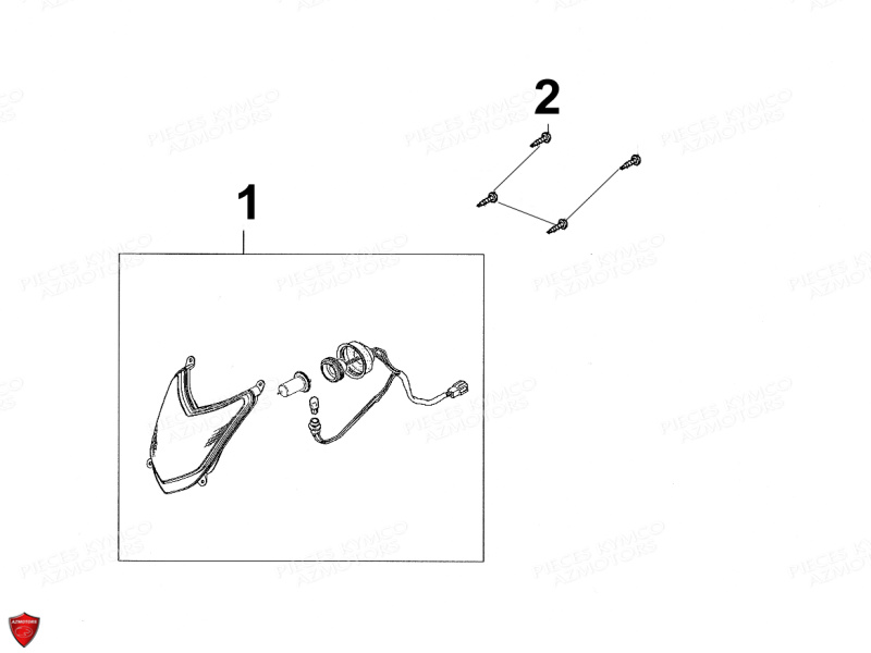 Phare KYMCO Pièces AGILITY 50 PREMIUM 10 4T EURO II (KD10SF)