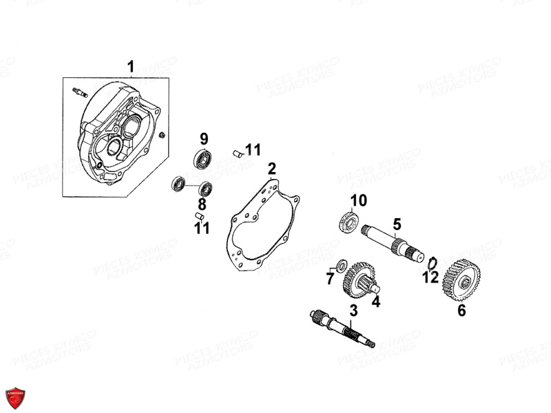 TRANSMISSION KYMCO AGILITY 50 PREMIUM