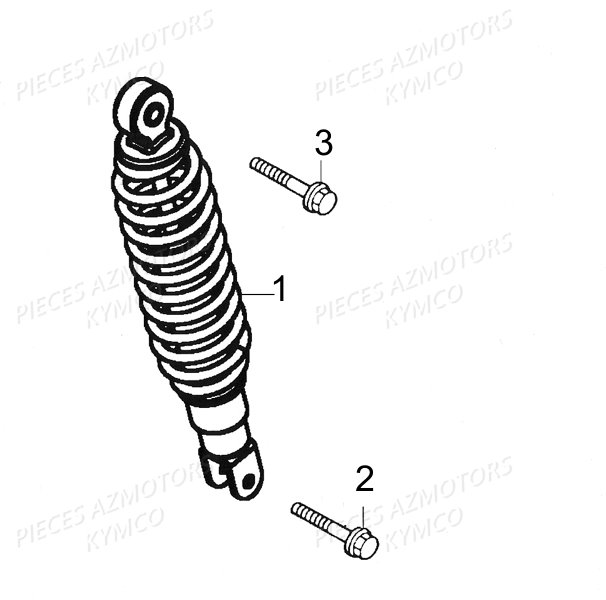 Amortisseur KYMCO Pièces AGILITY 50 RS 4T EURO II (KG10SR)