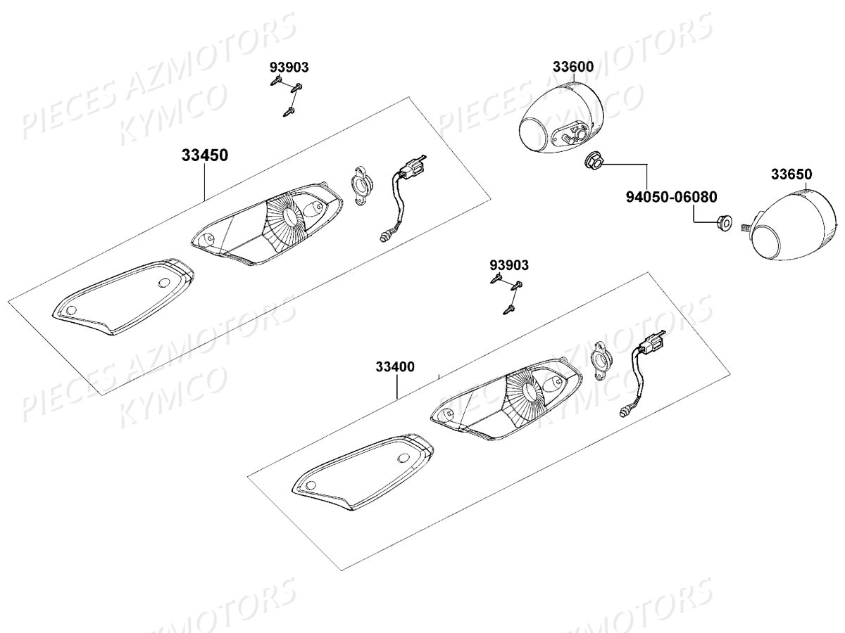 CLIGNOTANTS pour AGILITY 50 ST E4