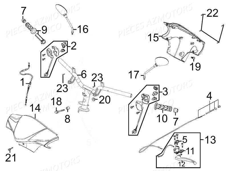 GUIDON pour AGILITY CARRY 125 E3