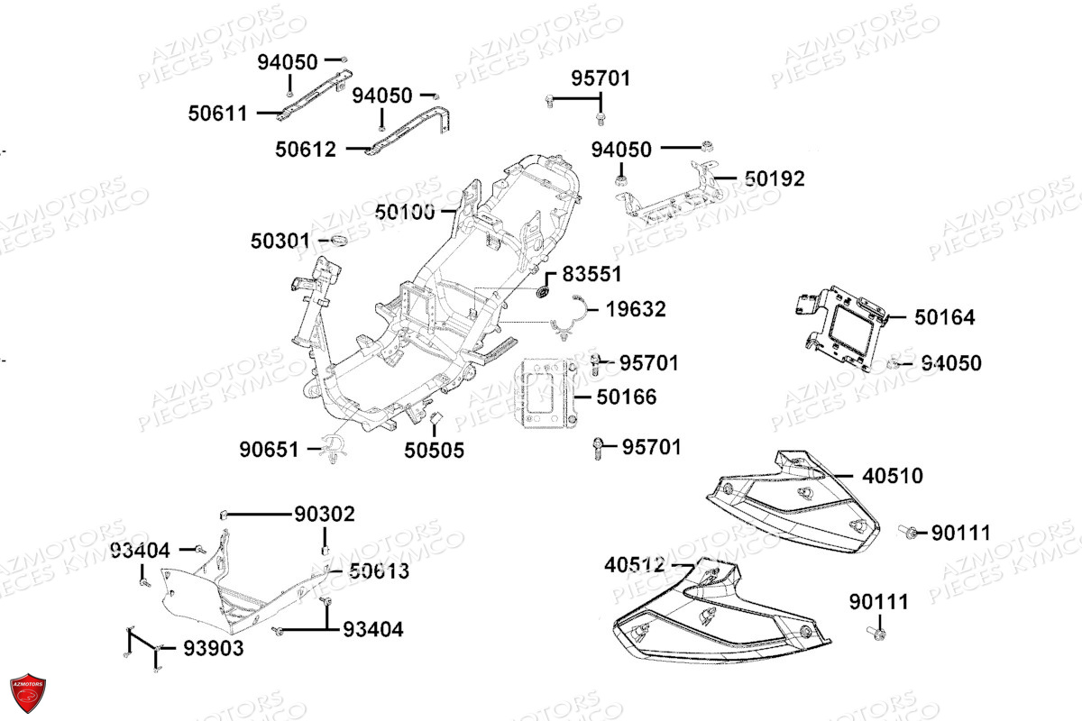 CHASSIS pour AGILITY CARRY EV