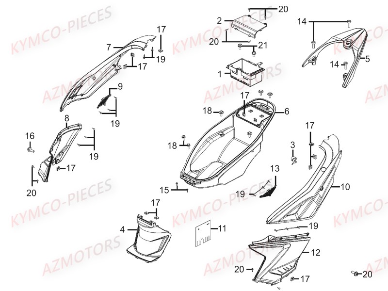 Carenages Arrieres AZMOTORS 