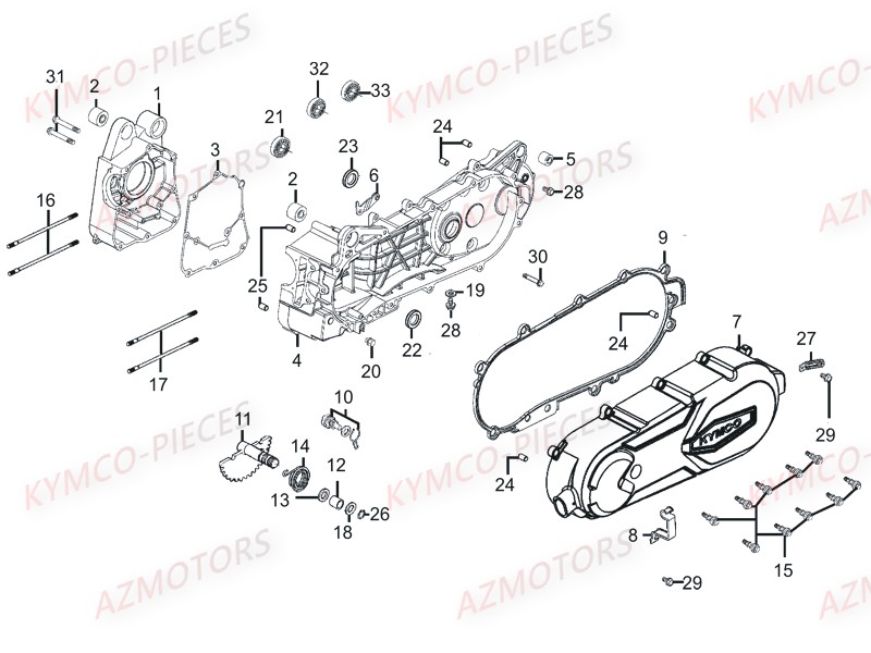 Carter Moteur AZMOTORS 