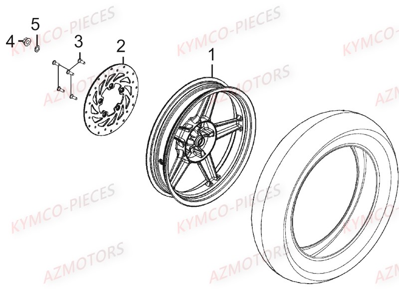 Roue Arriere AZMOTORS 